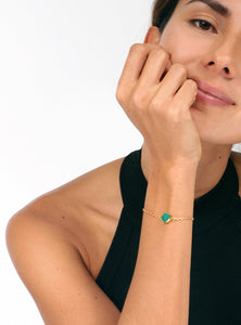 Emerald Shell Bracelet