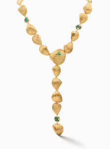 21 Shells Emerald Necklace